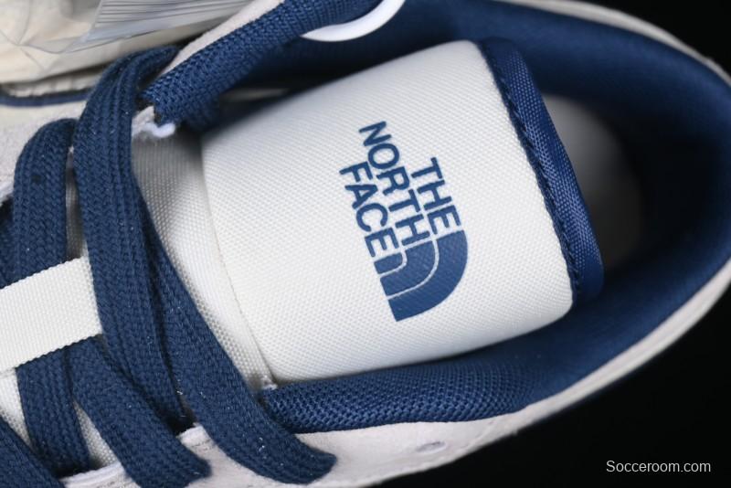 Nike Air Jordan 1 Low AJ1 The North Face Collaboration - Grey Pigskin Blue Sole Retro Basketball Shoes DM9188-011