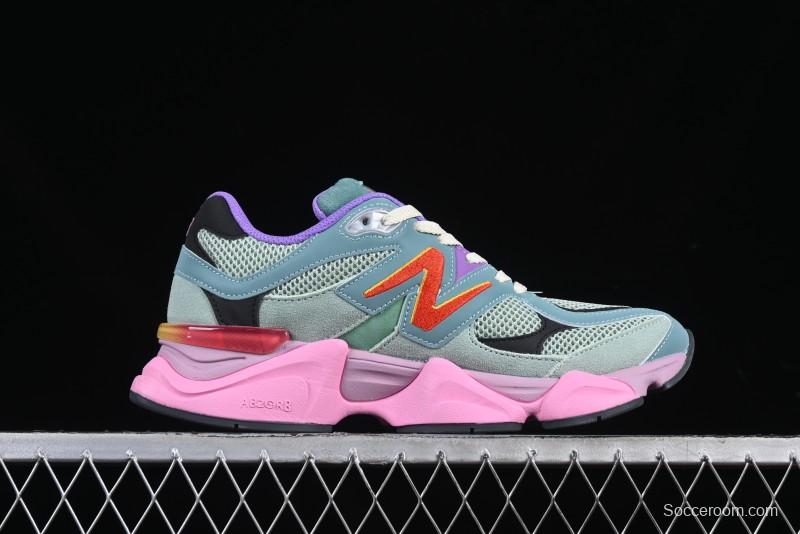 New Balance 9060 Retro Casual Running Sneakers with ABZORB Cushioning Technology - U9060WRB