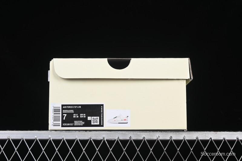 Nike Air Force 1 '07 Low Supreme Collaboration Casual Sneakers with Dual-Color Sole - XZ6188-017