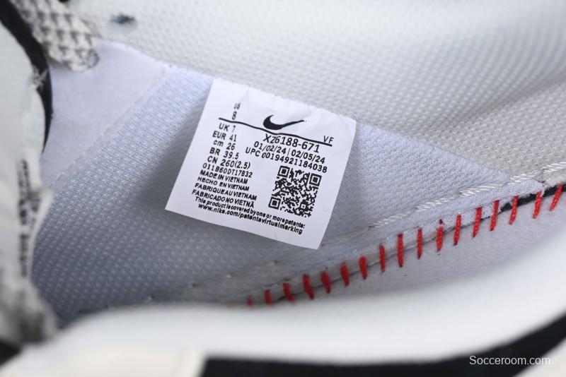 Nike Air Force 1 '07 Low Stussy Collaboration - Black White Casual Sneakers - XZ6188-671