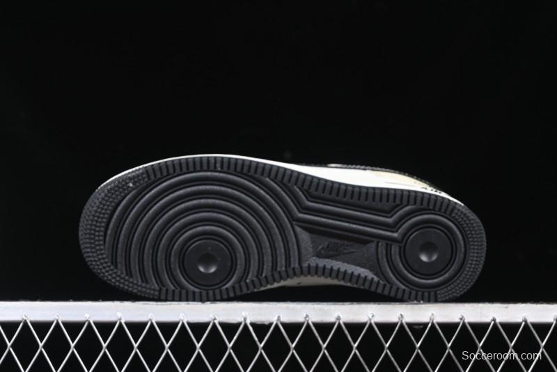 Nike Air Force 1 '07 Low The North Face Collaboration - Black Leather Low-Top Casual Sneakers - CH6336-513