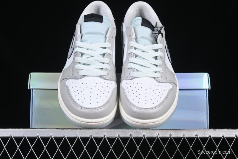 Nike Air Jordan 1 Low OG CNY AJ1 Snake Year Limited Silver Snake Low-Top Retro Basketball Shoes - HF3144-100