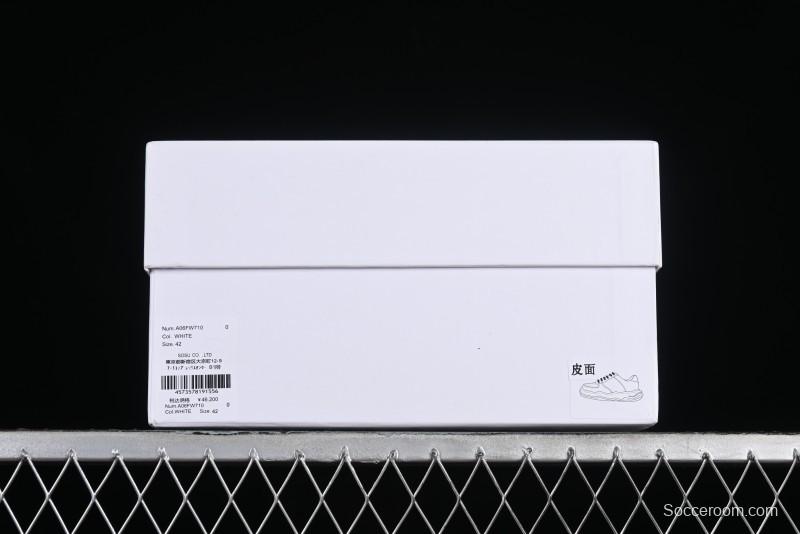 Wayne Original Sole Leather Low Sneaker with Deconstructed Ice Cream Sole - MMY