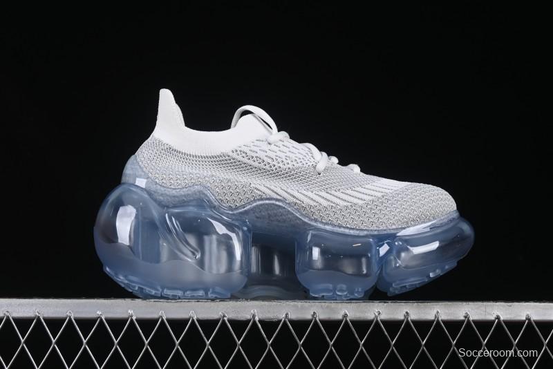 Grounds Bubble High Platform Sneakers White Gray - AJE5