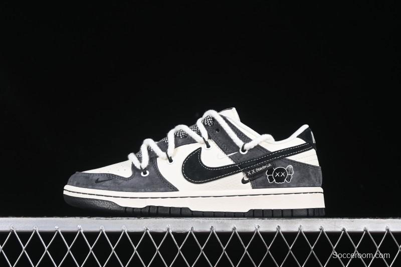 Nike SB Dunk Low Kaws Collaboration Strap Pig VIII Black Hook Anniversary High-End Custom Low-Top Casual Sneakers - YX5066-246