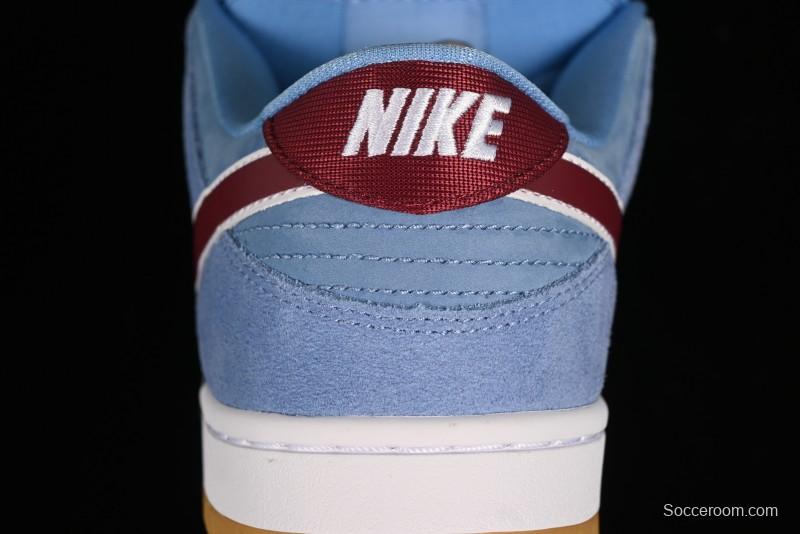 Nike SB Dunk Low "Phillies" Suede Casual Skate Shoes - DQ4040-400