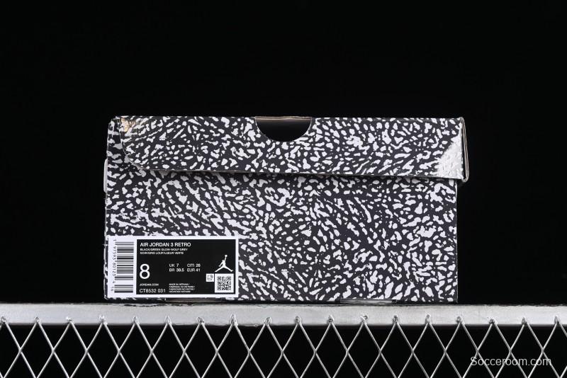 Nike Air Jordan 3 Retro Sneakers Green Glow - CT8532-031