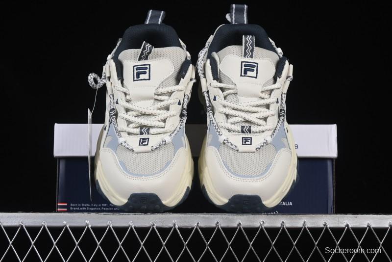 Fila Fusion Retro Mars Running Shoes with Lace-Up Design and Cushioned Sole - F12W432101FSH