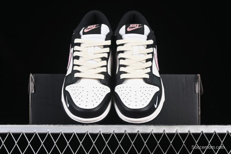 Nike SB Dunk Low Butterfly Bow Black White Pink Low-Top Casual Skate Shoes - BP1220-009