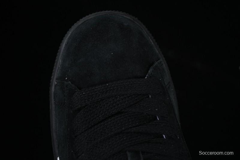 PUMA Suede XL Classic Men's Sneakers - Black with Metallic Silver Accents