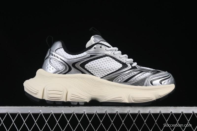 New York Yankees MLB Winner Chunky Height Increasing Thick Sole Running Shoes - 3ASHWD15N50IVS