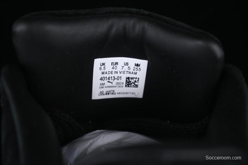 PUMA Suede XL Classic Men's Sneakers - Black with Metallic Silver Accents