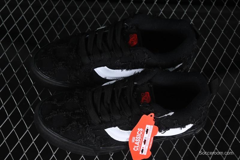 Vans Vault OG Era LX "Distressed Black" Premium Skate Sneakers