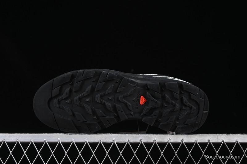 Salomon x Contragrip All-Terrain Hiking Shoes - Lightweight Gray with Black & Teal Accents