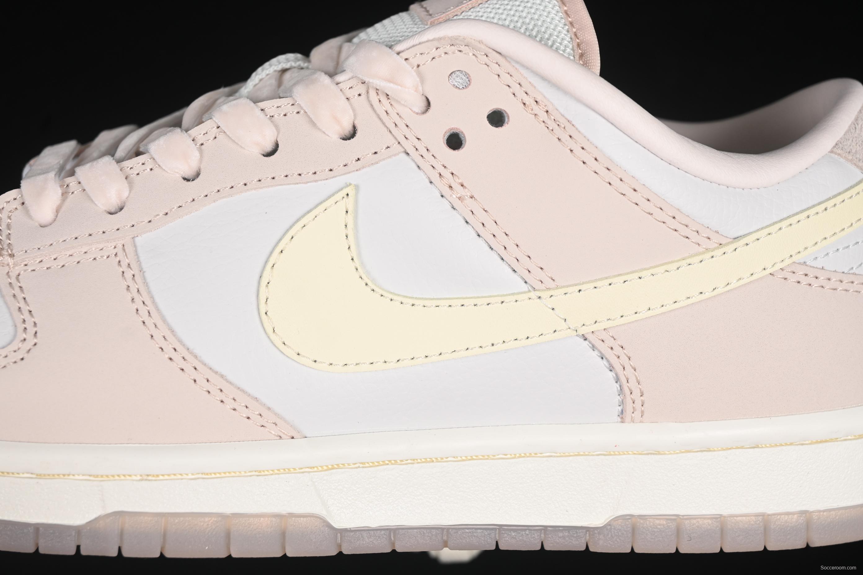 Nike SB Dunk Low White Light Pink SB Low-Top Casual Skate Shoes - FB7901-601