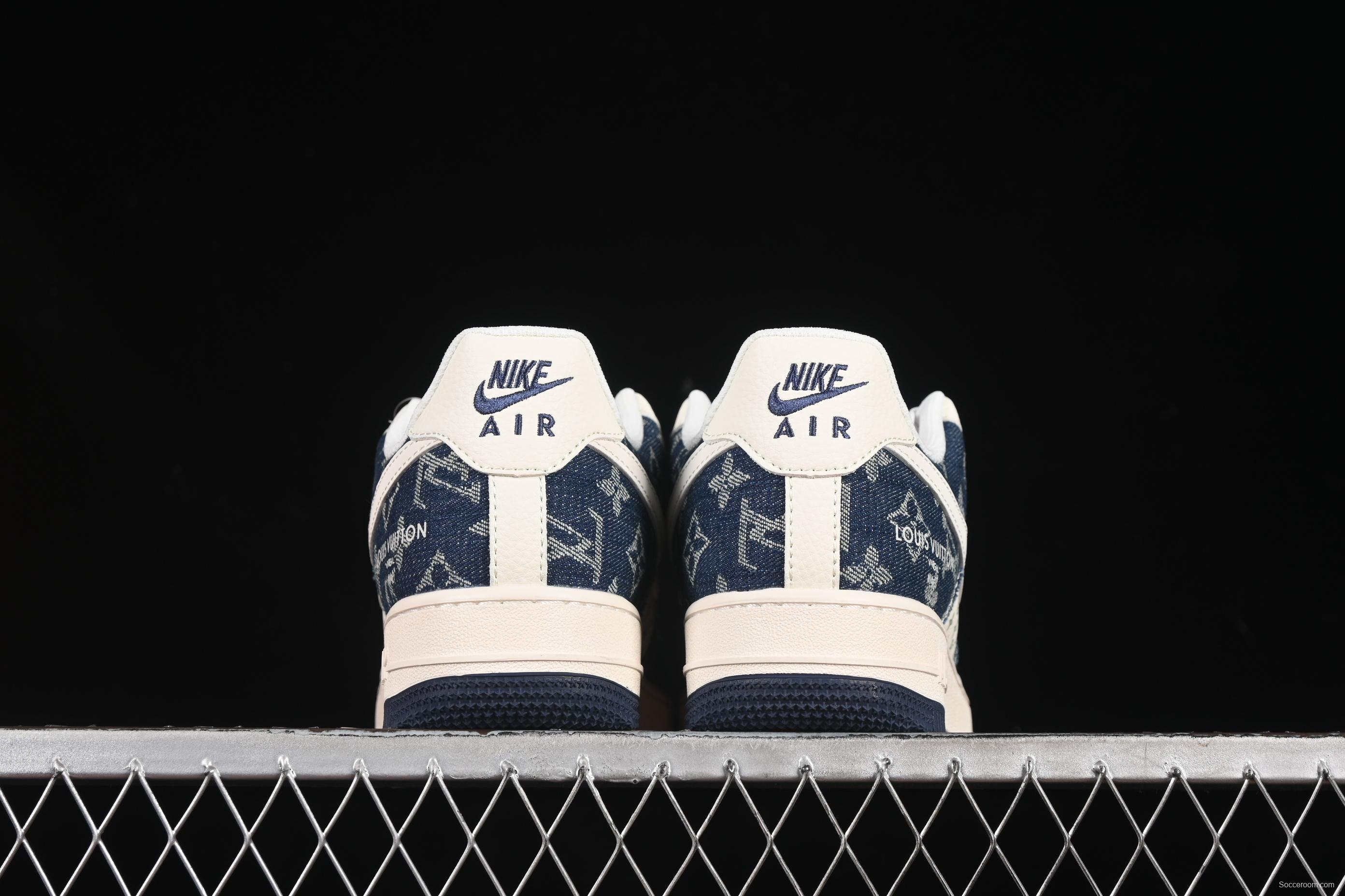Nike Air Force 1 '07 Low LV Collaboration Dual-Tone Denim Casual Sneakers - YX5066-318