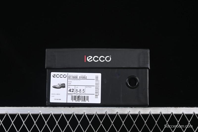 ECCO London Collection Slip-On Business Men's Leather Shoes with Wide Toe Design and Innovative Sole - 61160801002