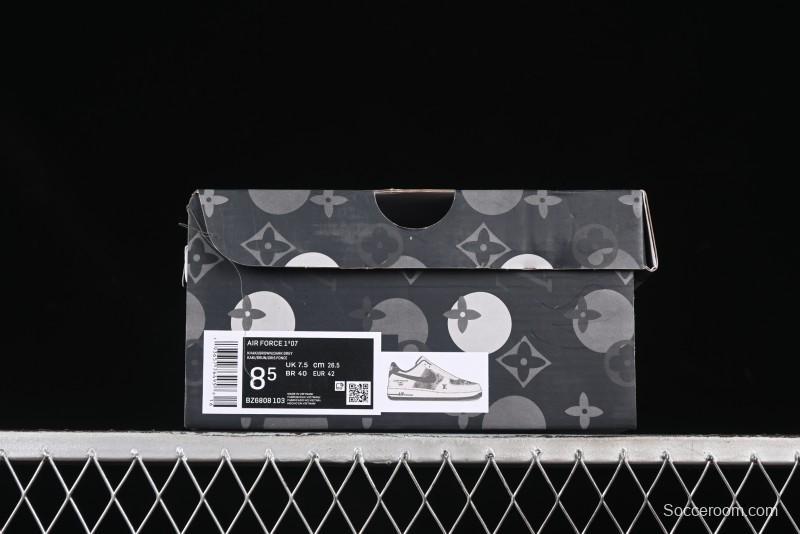 Nike Air Force 1 '07 Low LV Collaboration Cream Black Casual Sneakers - BZ6808-103