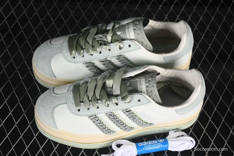 Adidas Originals Gazelle Bold JR8373 Collaboration Low-Top Sneakers with Thick Sole for Slip Resistance and Durability - JR8373