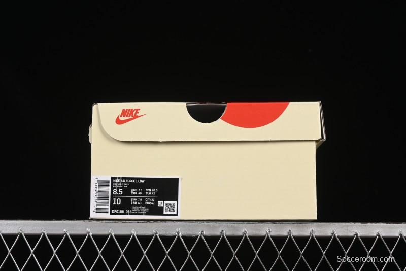 Nike Air Force 1'07 Low Just Do It Casual Sneakers with Full-Length Air Cushion - DF0188-056