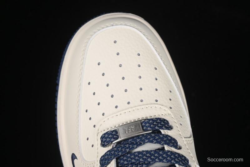 Nike Air Force 1'07 Low Gucci Collaboration Blue Red Swoosh Casual Sneakers - JJ2508-713