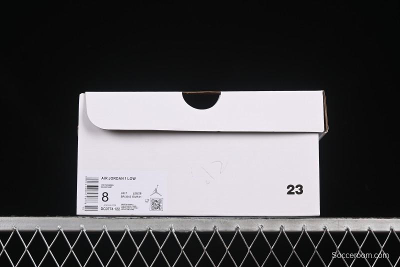 Nike Air Jordan 1 Low AJ1 Military Green White Casual Lifestyle Sneakers - DC0774-122