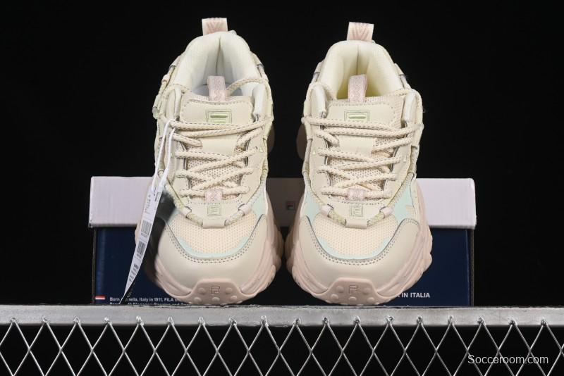 Fila Heritage Fluid Cat Paw 5.0 Vintage Dad Shoes with Lace-Up Design - F12W432101FAP