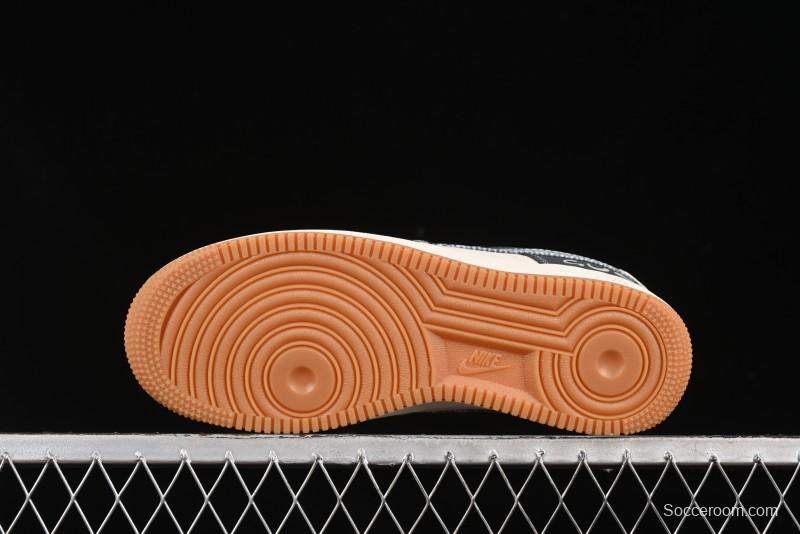 Nike Air Force 1'07 Low Gucci Collaboration Floral Pattern Rubber Sole Casual Sneakers - DF0188-058