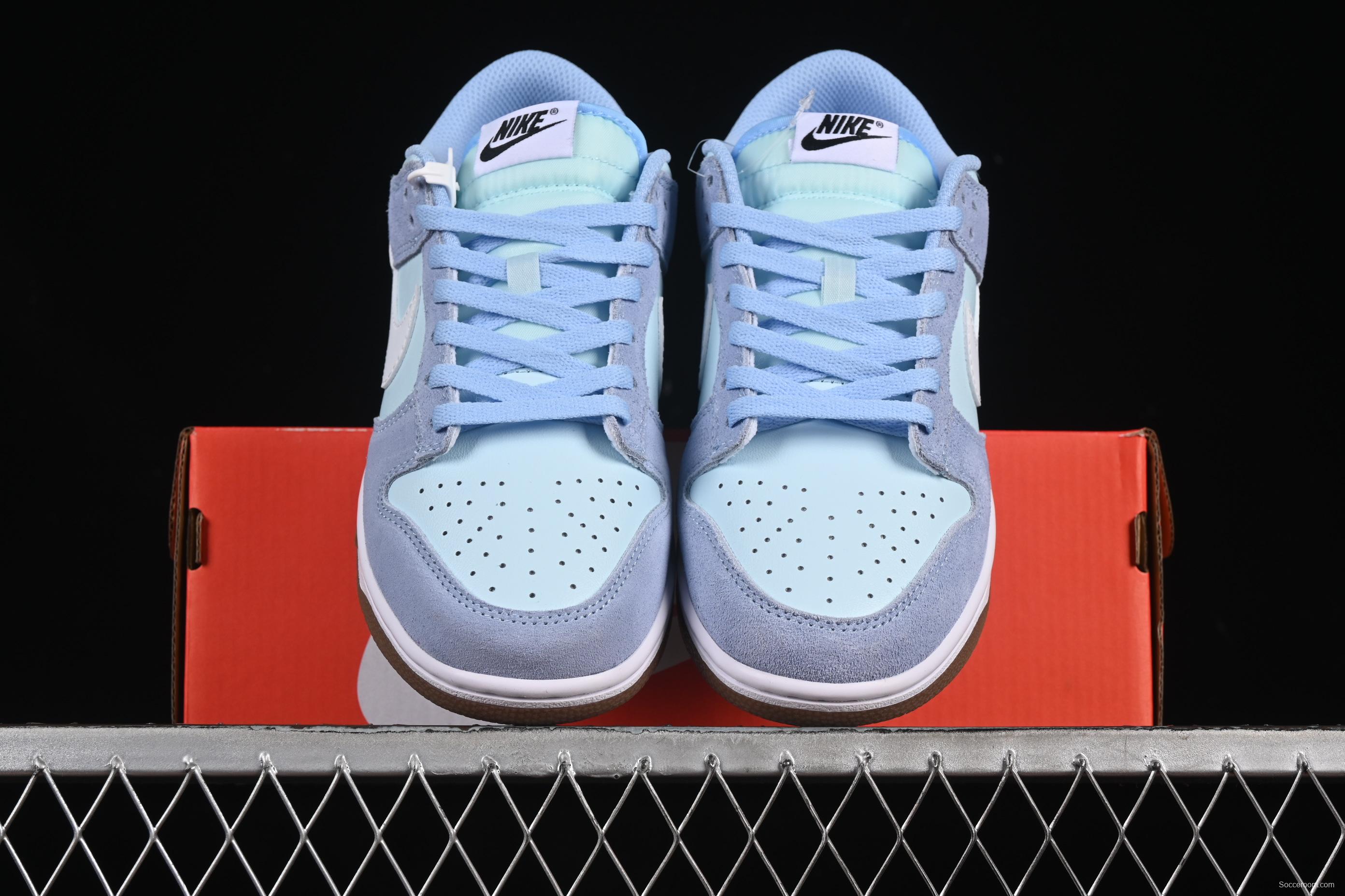 Nike Dunk Low Retro Casual Sneakers in Leather and Suede with Pre-Aged Coconut Milk Sole - IB6399-400