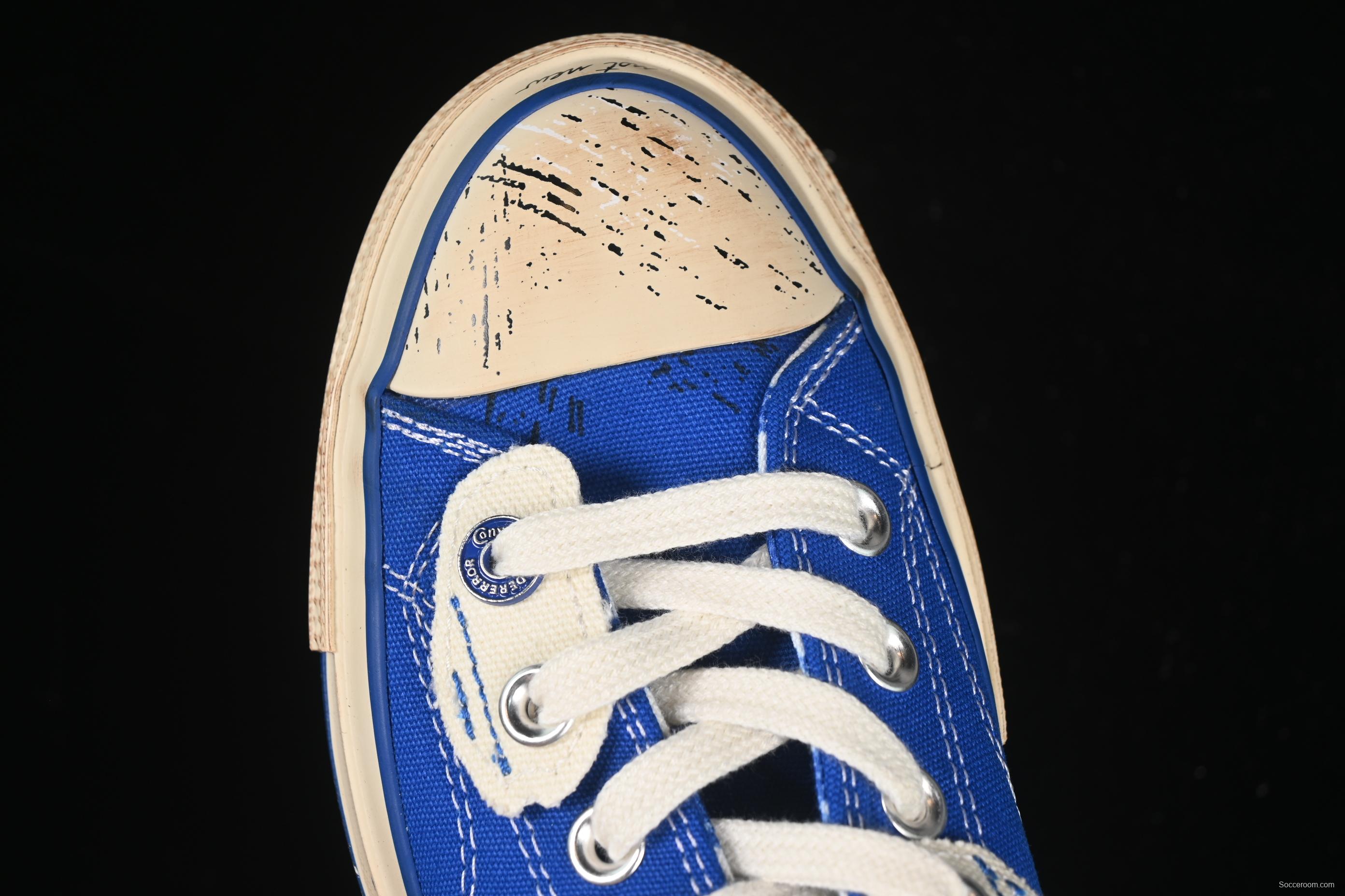 Ader Error x Converse Low Top Casual Canvas Sneakers with Special Pattern Print and Transparent Sole - A05352C