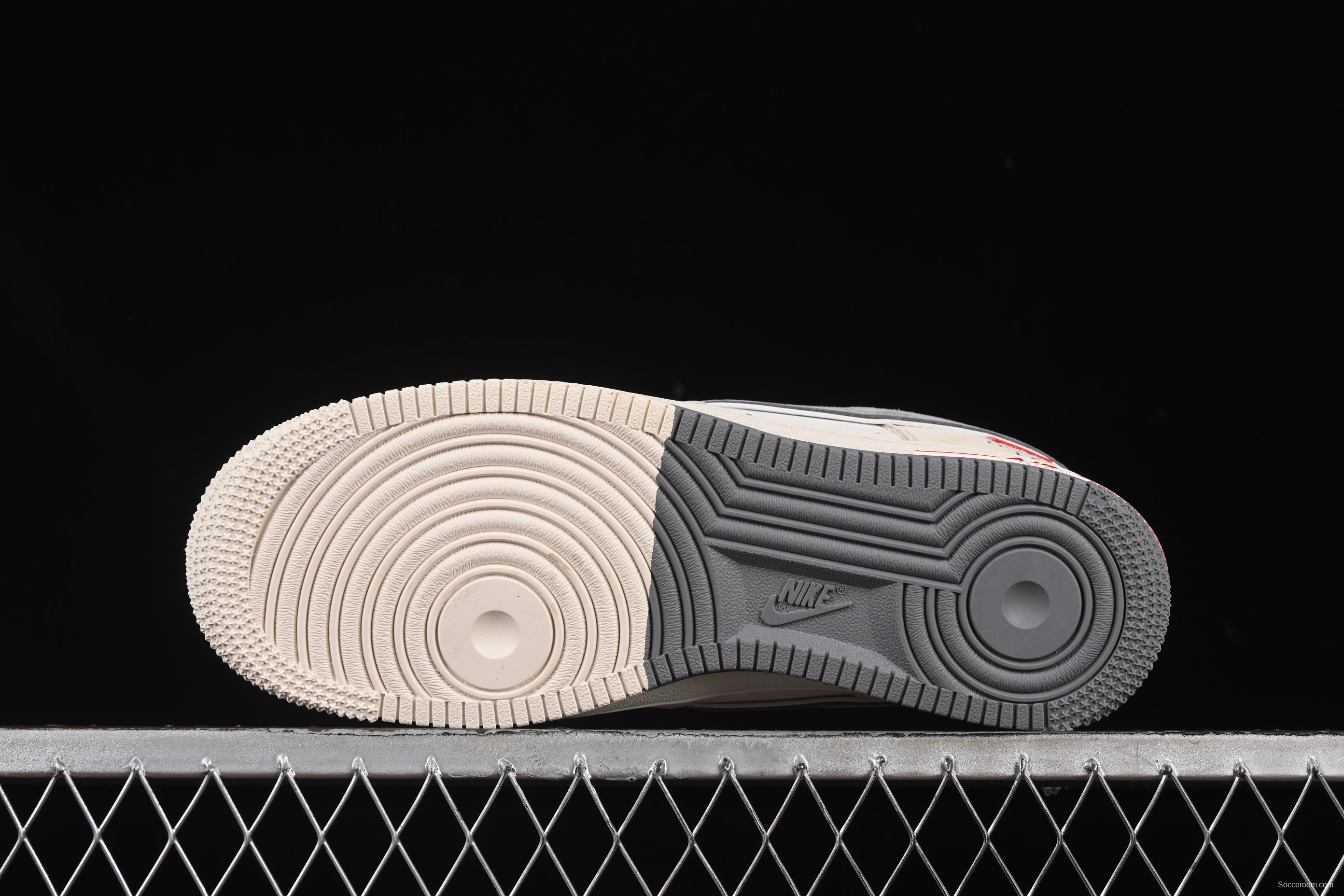 Nike Air Force 1 '07 Low The North Face Collaboration Dual-Tone Grey Casual Sneakers - YX5066-311