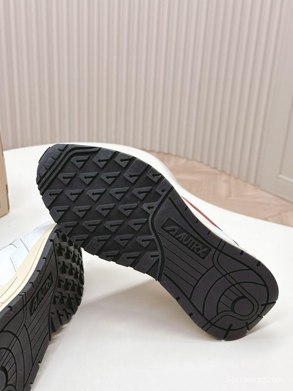 2024 Women Autry White Red Black Leather Mesh Sneakers MJ00330
