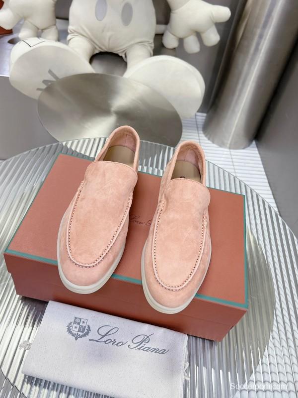 2025 Unisex Philipp Plein Beige Nubuck Loafers Soft Latex Sole LY00260