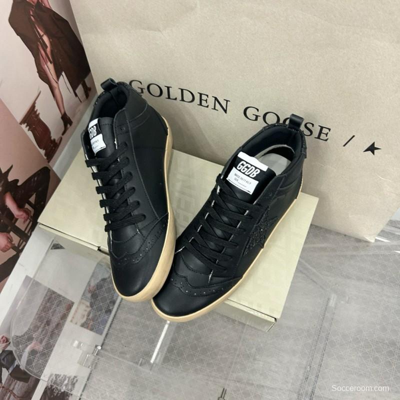 2024 Unisex GGDB Black Leather High Top Sneakers MJ00300