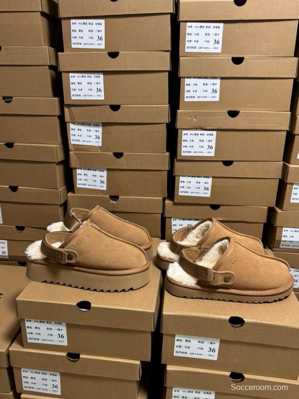 2024 UGG Walnut Suede Slippers MJ00170