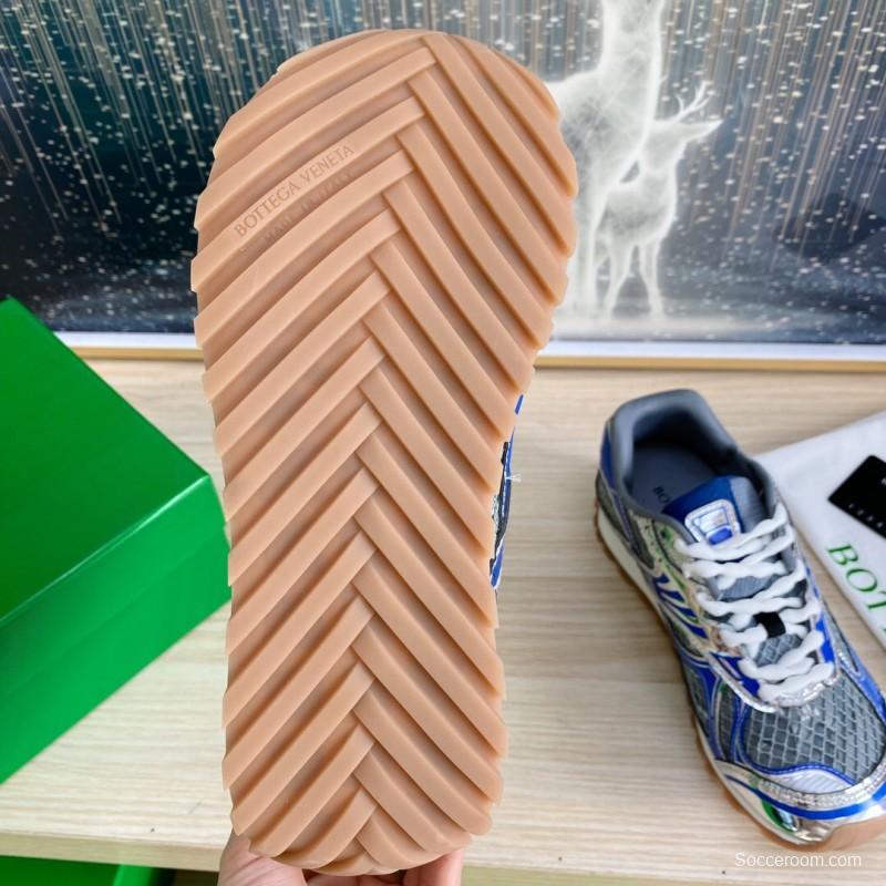 2025 Unisex BV Blue Grey Mesh Leather Running Shoes LY00310