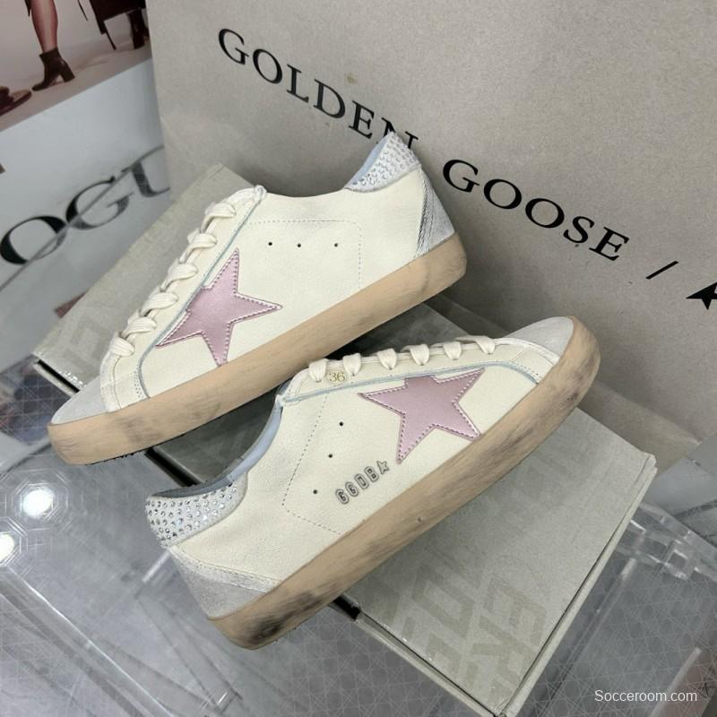 2025 Women GGDB White Beige Leather Sneakers MJ00260