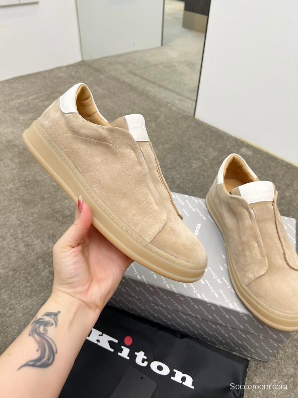 Kiton Men's Four Seasons Classic Casual Slip-On Loafer - AS00320