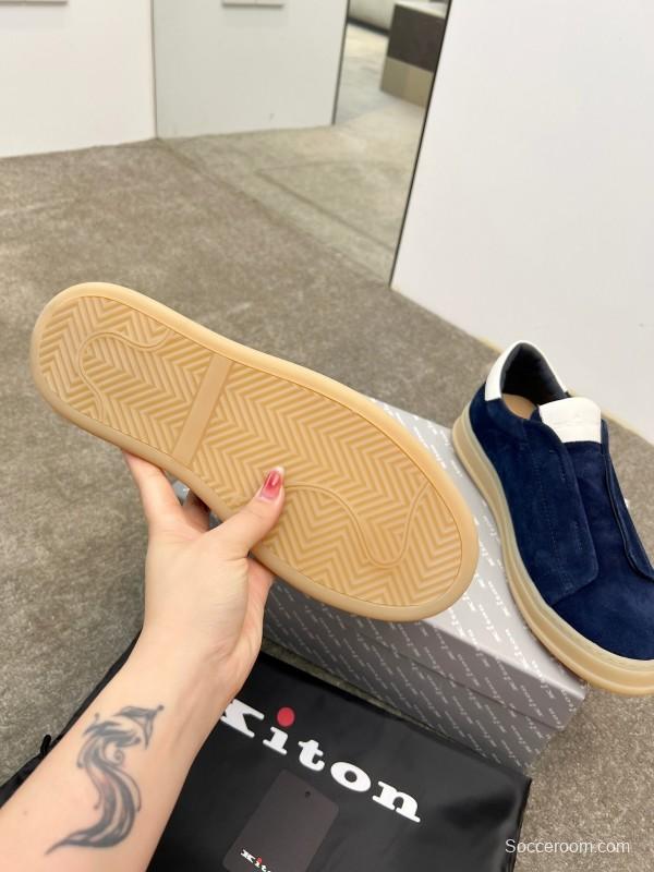 Kiton Men's Four Seasons Classic Casual Slip-On Loafer - AS00320