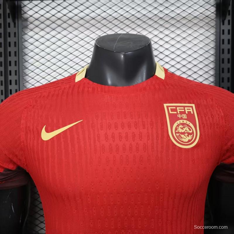 Player Version 2025 China Home Jersey