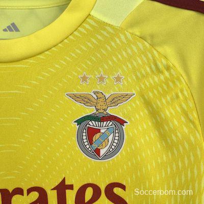2025/26 Kids Benfica Yellow Goalkeeper Kit