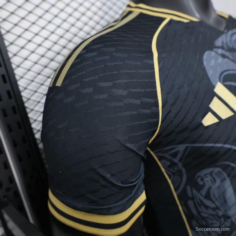 Player Version 2025 Mexico Black with Eagle Feather Pattern Jersey