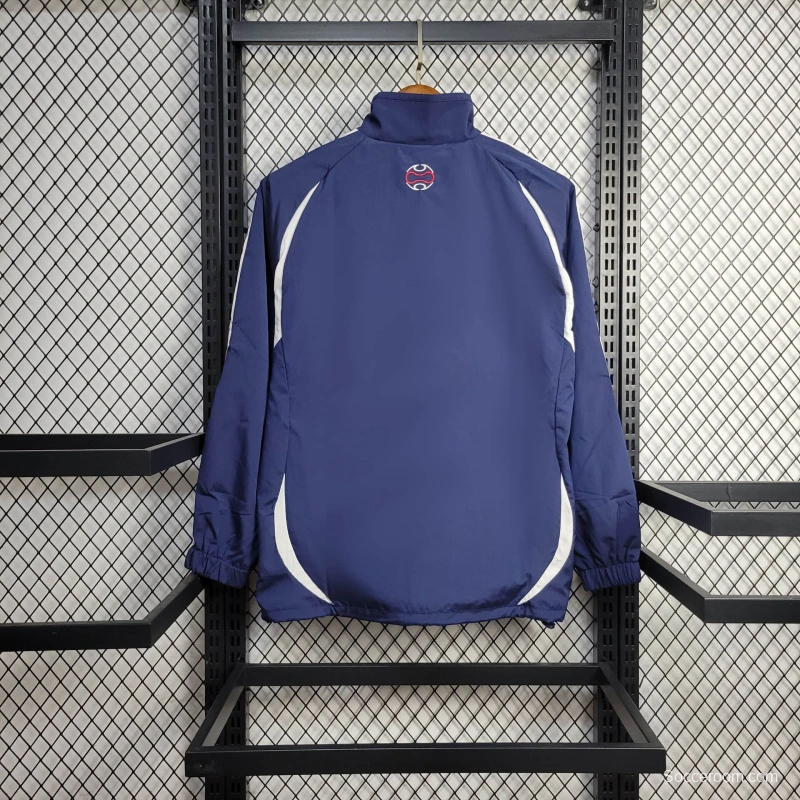 2025 France Jacket Blue/White Stripe Windbreaker