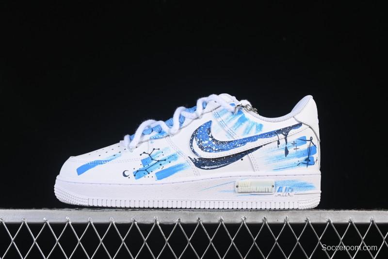 Nike Air Force 1 '07 Low Sagittarius Hand-Painted Doodle Zodiac Series Low-Top Casual Sneakers - 11231221