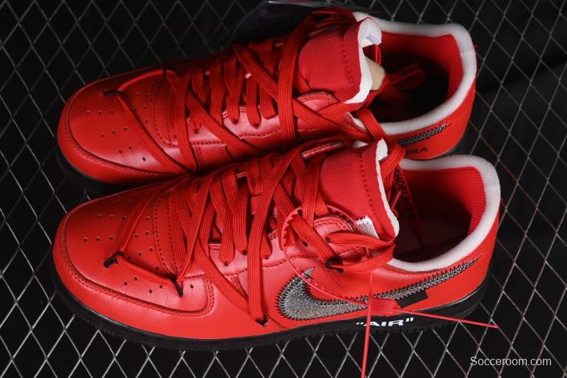 Nike Off White Air Force 1 '07 Low Casual Sports Sneakers - DD1876-600