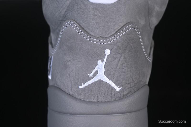 Nike Air Jordan 5 Retro Basketball Shoes with Wolf Grey Design - DD0587-002