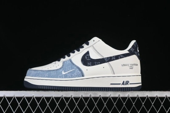 Nike Air Force 1 '07 Low LV Collaboration Denim Patchwork Casual Sneakers - SC0601-556