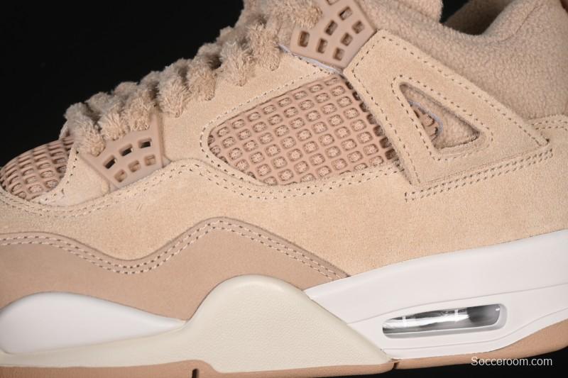 Nike Air Jordan 4 Retro Cozy Girl Warm Yellow Sneakers - HV0823-200