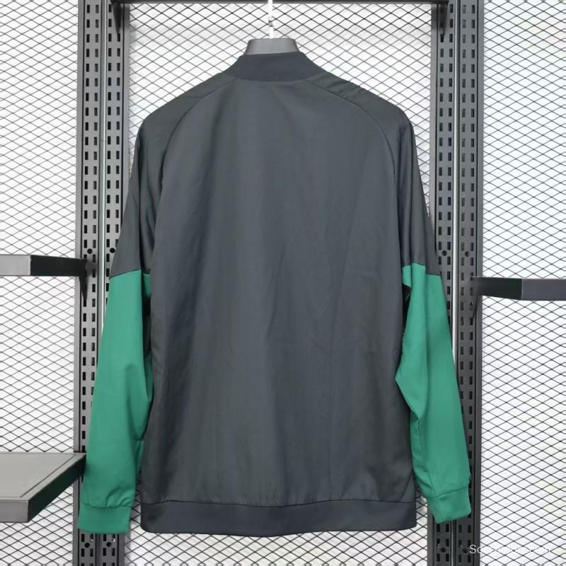 Player Version 2025 Mexico Black/Green Windbreaker (with Inner Lining)