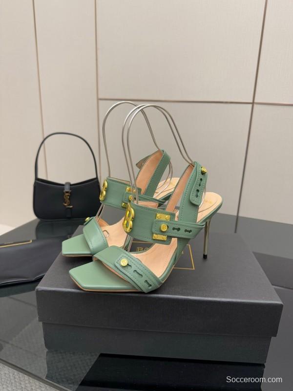 Balmain 2025/SS Metal Heel High Heel Sandals - KFY00320